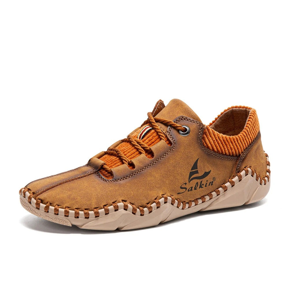 Mens Lace-up Casual Leather Shoes