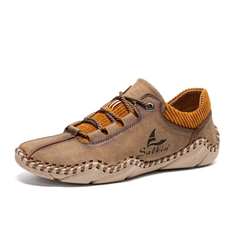 Mens Lace-up Casual Leather Shoes