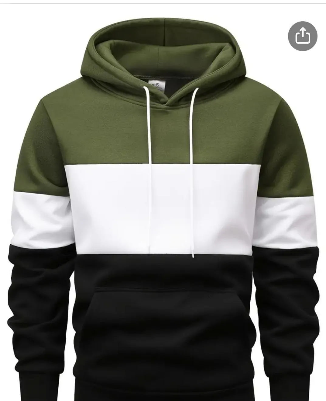 1 Pc Men's Fleece Plain Hoodie