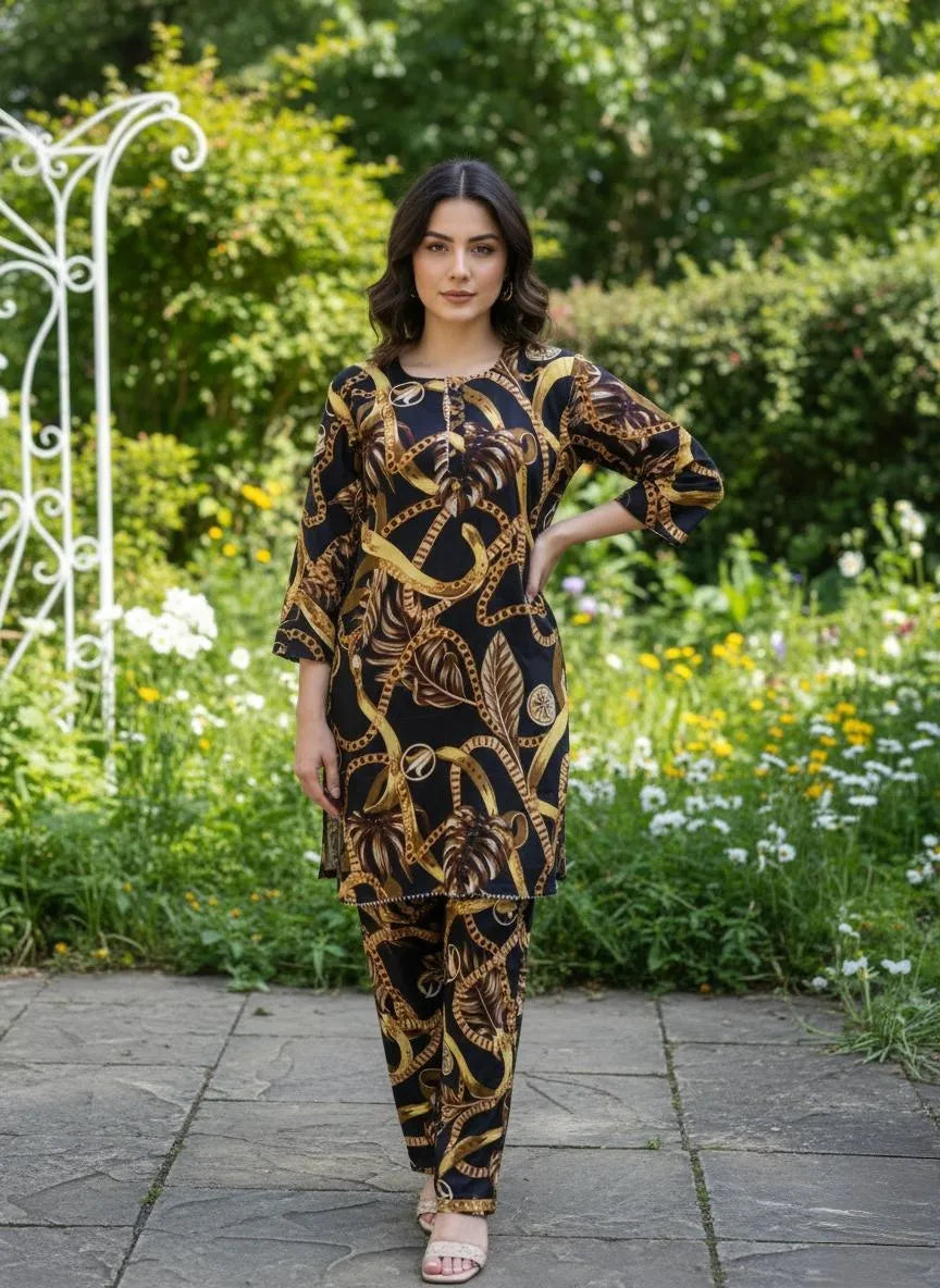 Winter Collection 2 Pcs Stitched Micro Polo Cotton Women Dress Marina Wool Specially