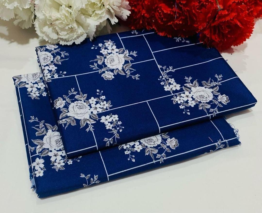 2 Pcs Women's Unstitched Printed Suit