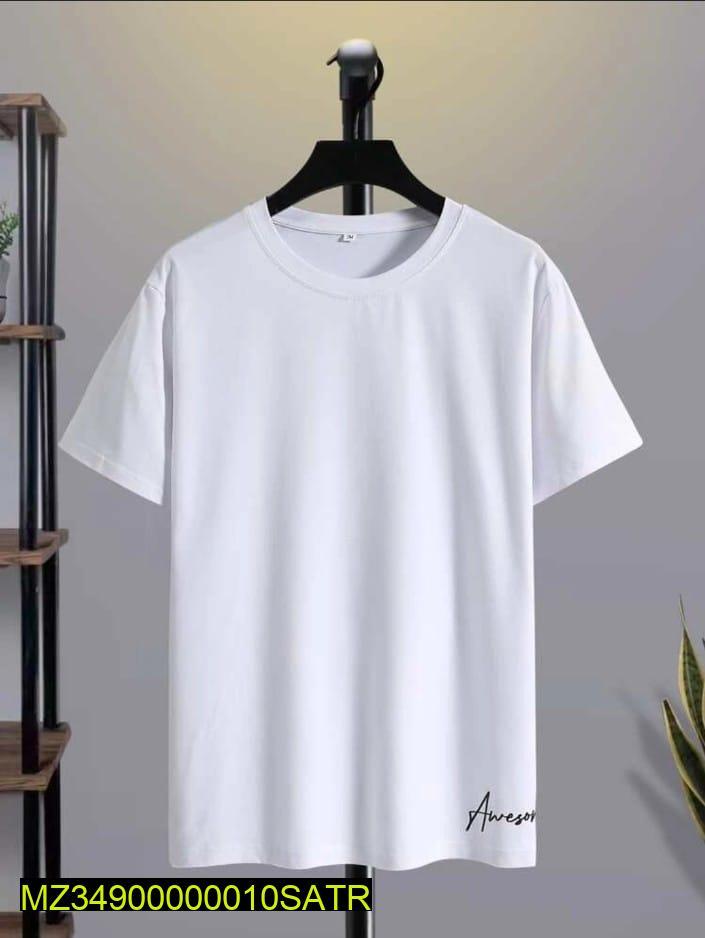 1 Pc Polyester Plain T-Shirt