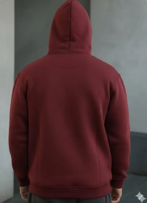 Premium Heavyweight Black Fleece Zipper Hoodie