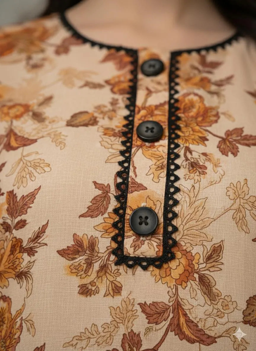 SbyS Presents 2 Pcs Women's Winter Khaddar Printed Shirt And Trouser