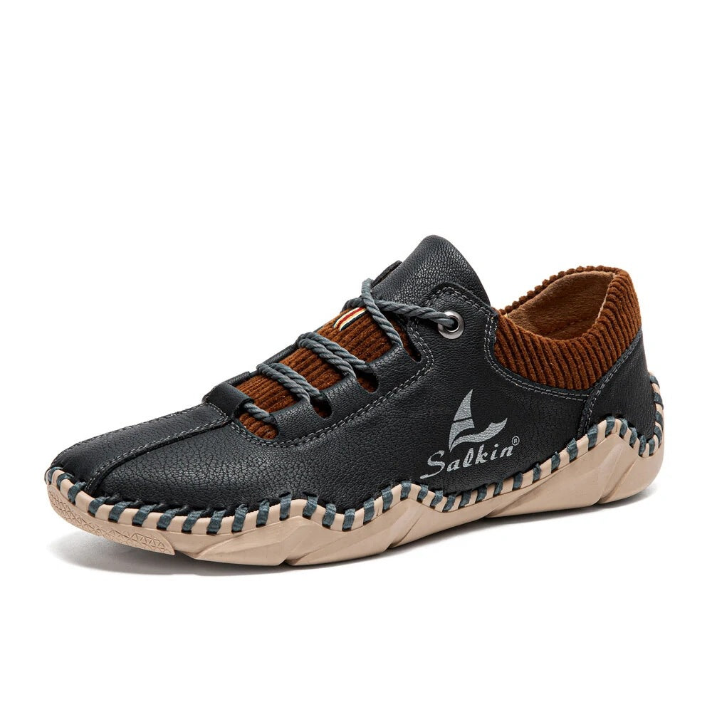 Mens Lace-up Casual Leather Shoes